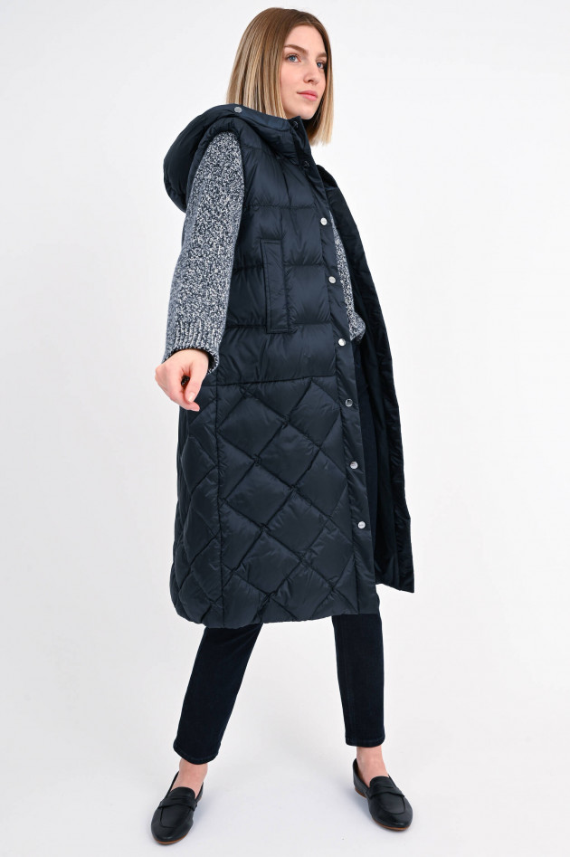 Max Mara The Cube Daunenstepp-Gilet VISOFT in Navy