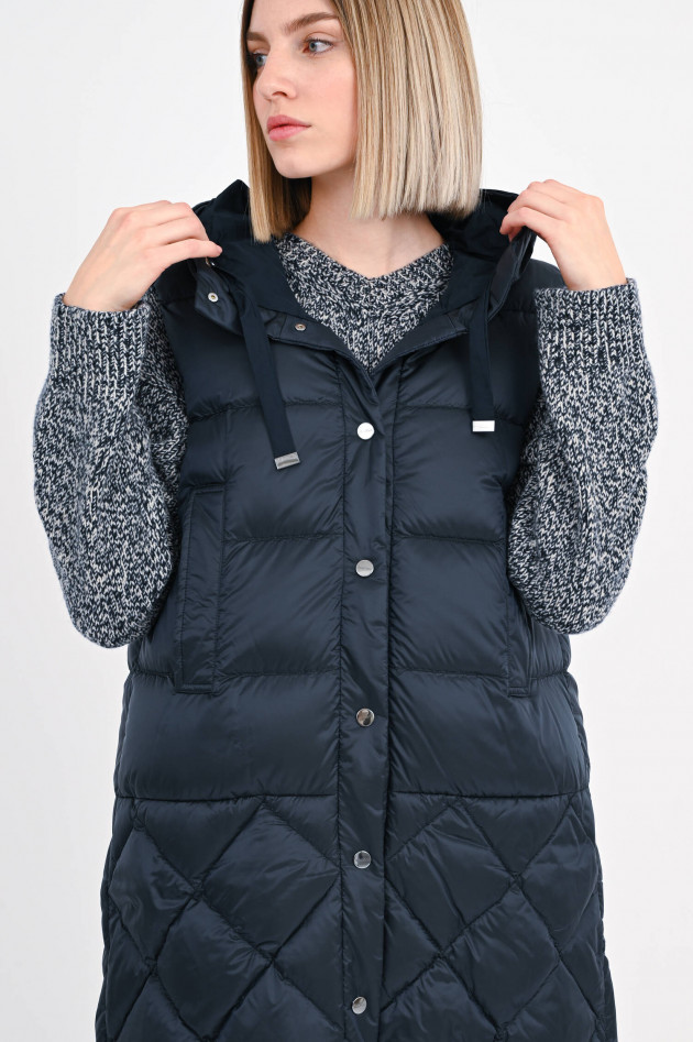 Max Mara The Cube Daunenstepp-Gilet VISOFT in Navy