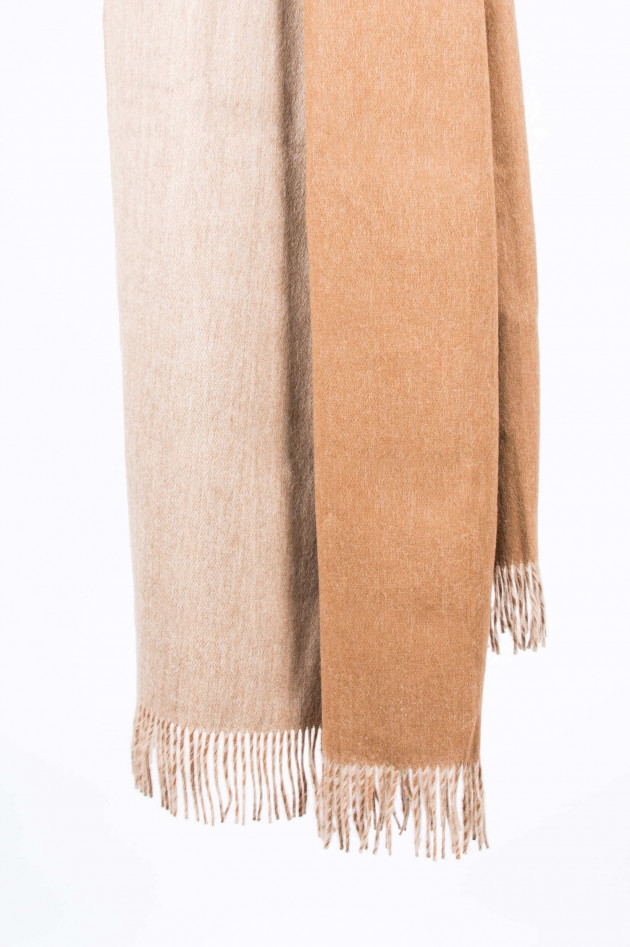 Max Mara Schal aus Alpakawolle in Camel/Beige