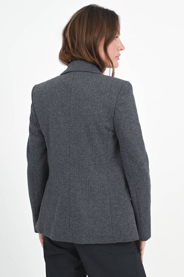 Max Mara Weekend Fischgräten-Blazer DILLY in Schwarz/Grau