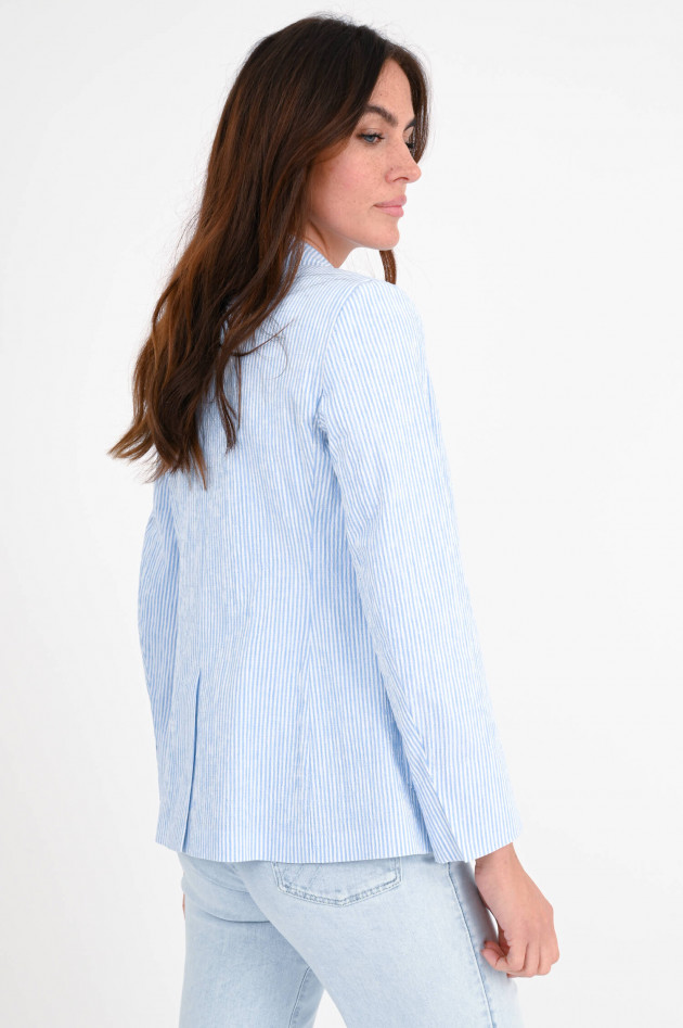 Max Mara Weekend Blazer ALETTA in Hellblau/Weiß gestreift