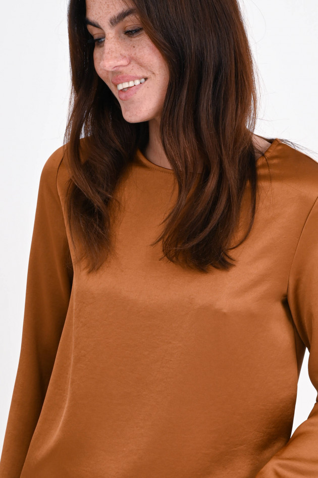 Max Mara Weekend Blusenshirt CHIC aus Satin in Bronze