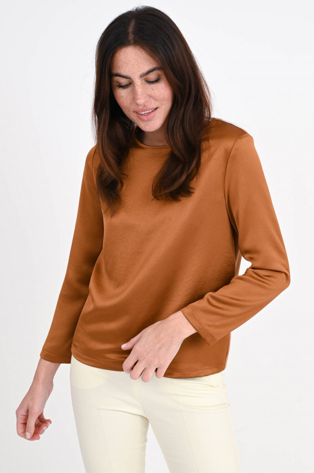 Max Mara Weekend Blusenshirt CHIC aus Satin in Bronze