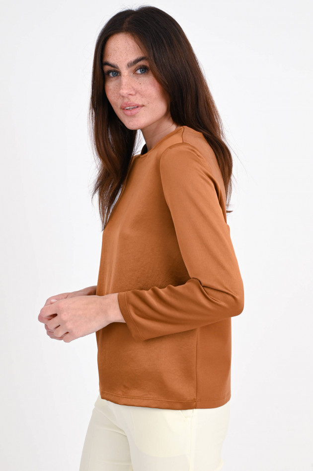 Max Mara Weekend Blusenshirt CHIC aus Satin in Bronze