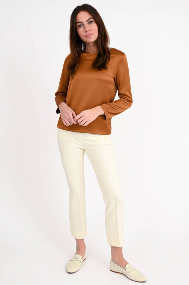 Max Mara Weekend Blusenshirt CHIC aus Satin in Bronze