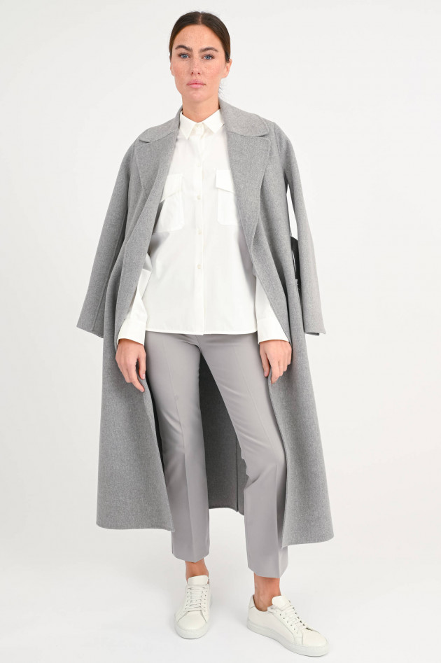 Max Mara Weekend Bluse SKIPPER aus fester Baumwolle in Crem