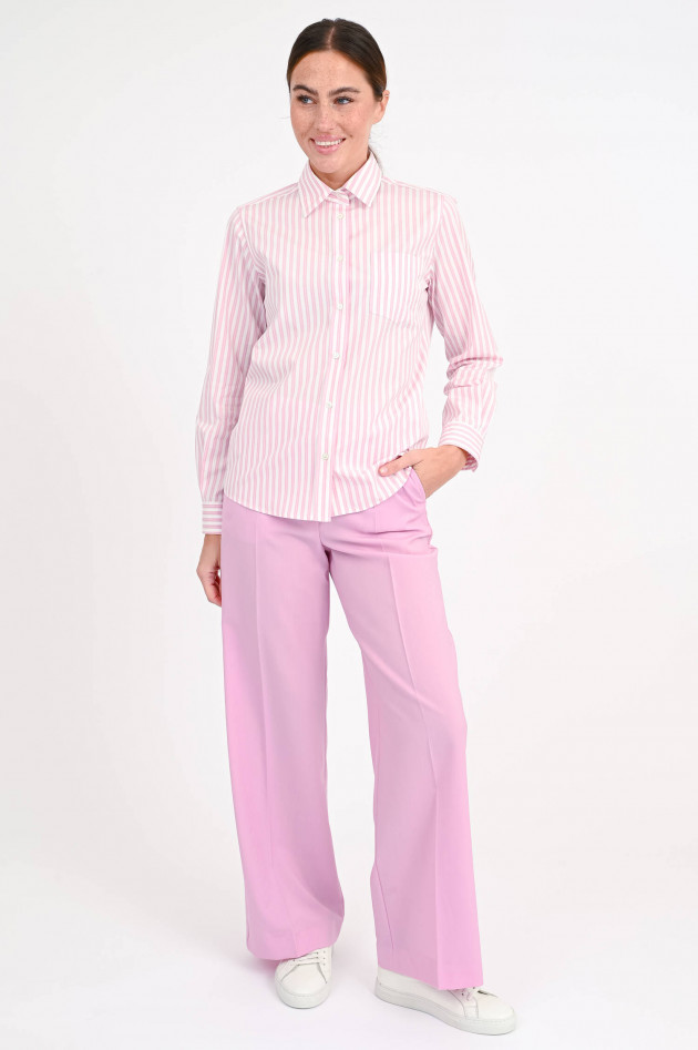 Max Mara Weekend Gestreifte Bluse BAHAMA in Rosa/Weiß