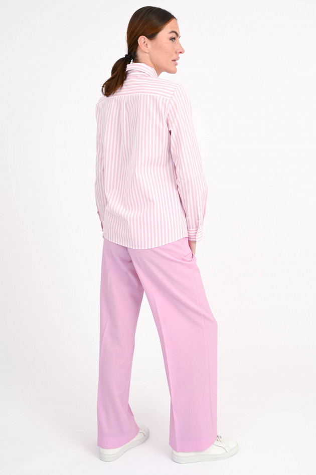 Max Mara Weekend Gestreifte Bluse BAHAMA in Rosa/Weiß