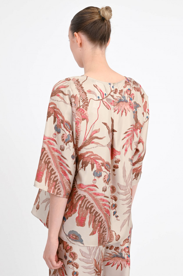 Max Mara Weekend Seiden-Bluse FILIPPO in Beige/Rost