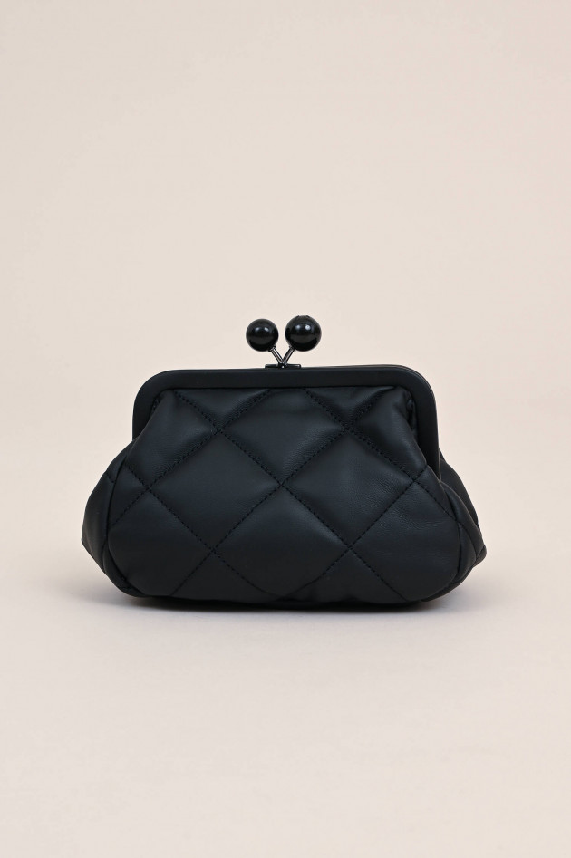 Max Mara Weekend Pouch AGEVOLE in Stepp-Optik in Schwarz