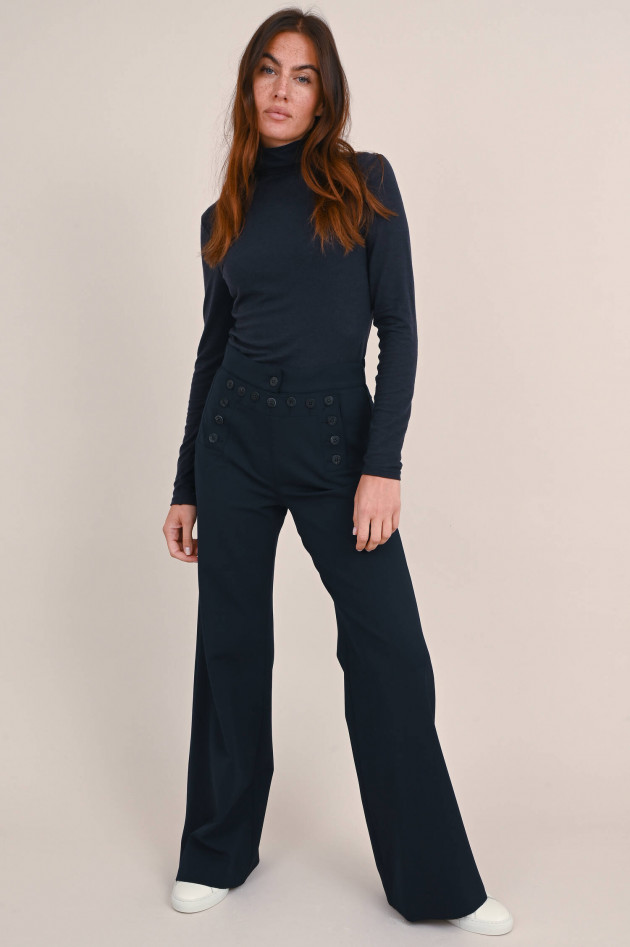 Max Mara Weekend Weite Hose GALLI in Navy
