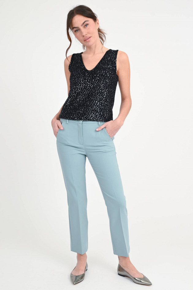 Max Mara Weekend Hose RANA mit Bügelfalte in Pastellgrün