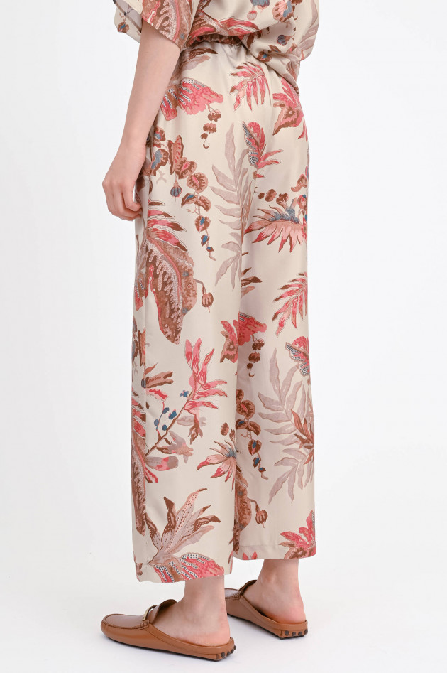Max Mara Weekend Seiden-Culotte TEMIDE in Beige/Rost
