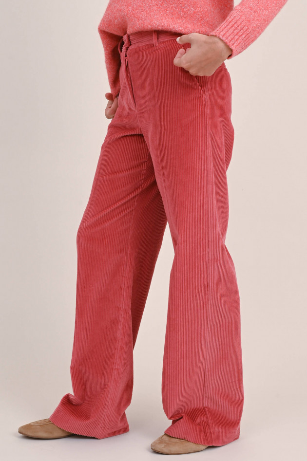 Max Mara Weekend Cord Hose TANIA in Fuchsia