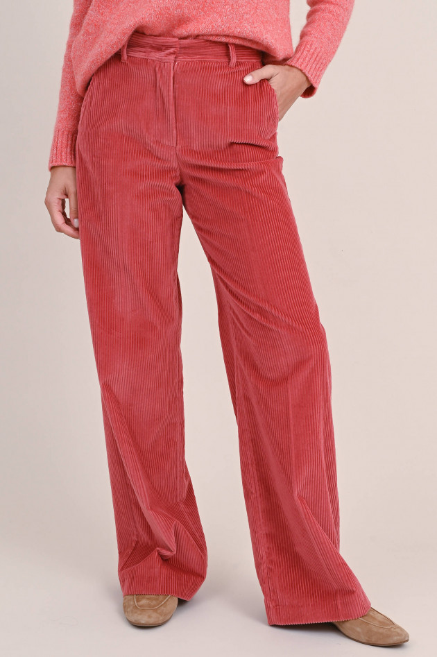 Max Mara Weekend Cord Hose TANIA in Fuchsia