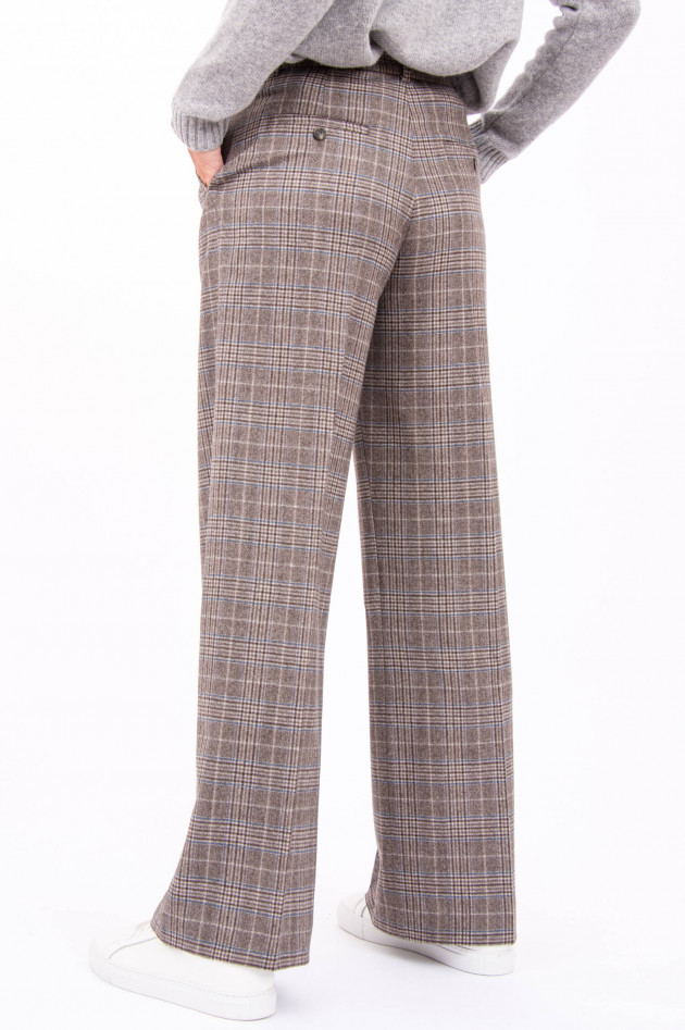 Max Mara Weekend Woll-Hose McBETH in Grau kariert