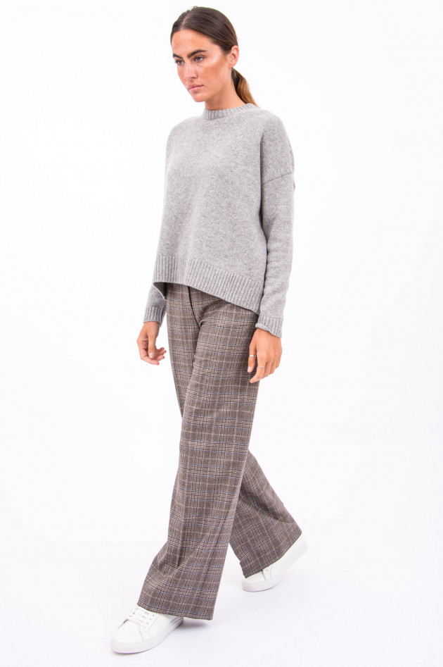 Max Mara Weekend Woll-Hose McBETH in Grau kariert