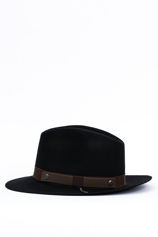 Max Mara Weekend Stetson-Hut ULTIMO in Schwarz