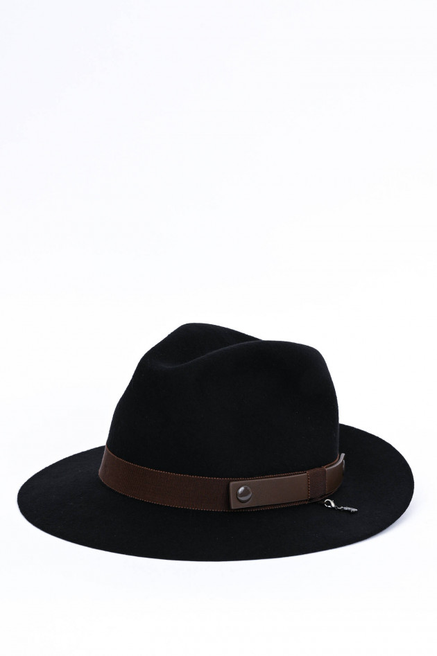 Max Mara Weekend Stetson-Hut ULTIMO in Schwarz