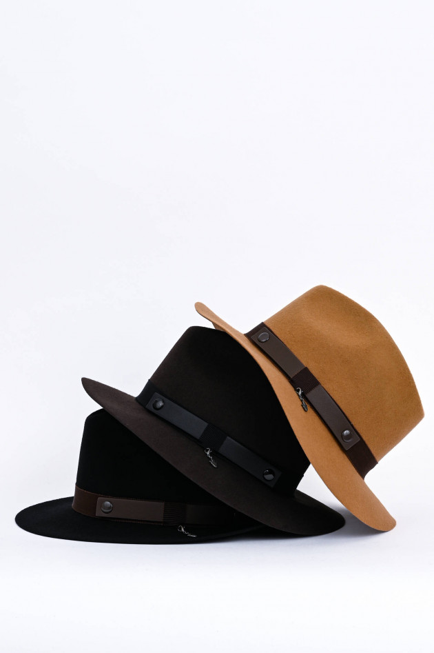 Max Mara Weekend Stetson-Hut ULTIMO in Schwarz