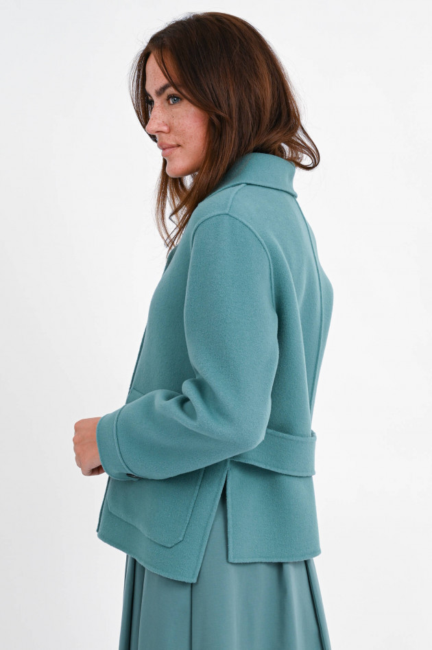 Max Mara Weekend Kurze Jacke CERVINO aus Wolle in Aqua