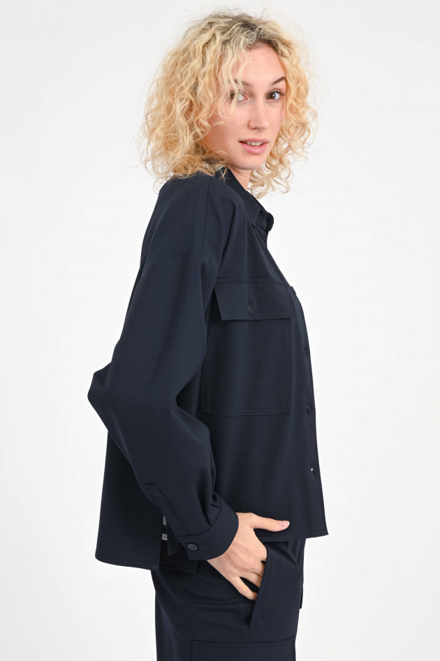 Max Mara Weekend Overshirt CROCHET in Navy