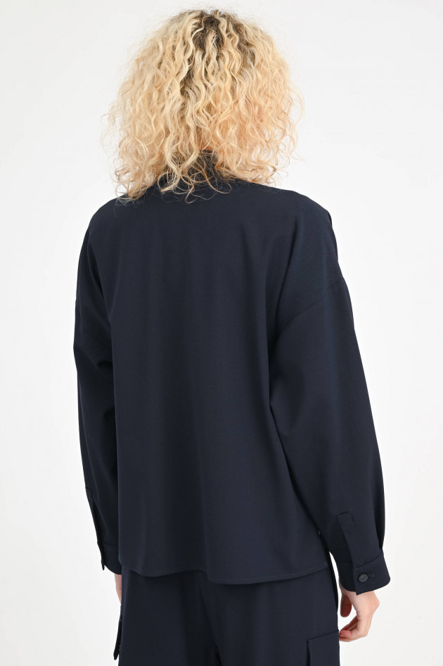 Max Mara Weekend Overshirt CROCHET in Navy