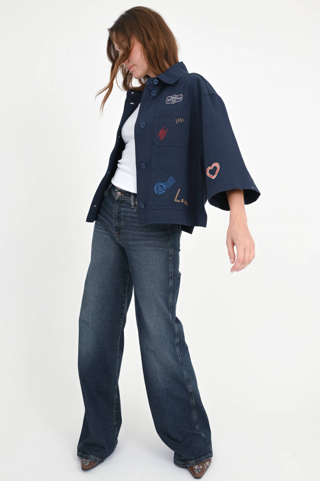 Max Mara Weekend Jeansjacke ASSUAN mit Patches in Ultramarine