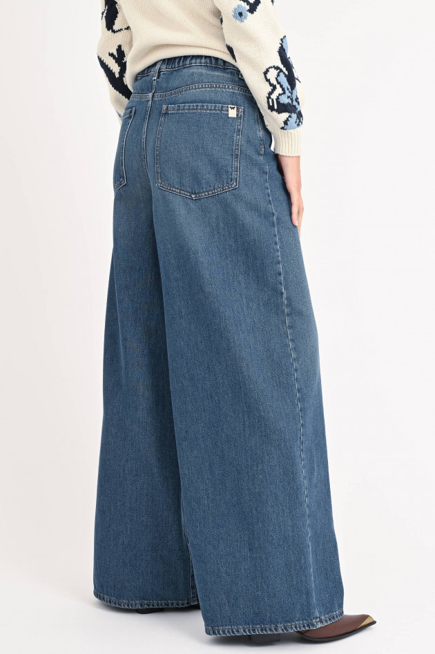 Max Mara Weekend Jeans ABITATA mit weitem Bein in Vintage Blau