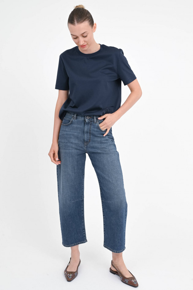 Max Mara Weekend Barrel Jeans CAPRILE in Medium Blue
