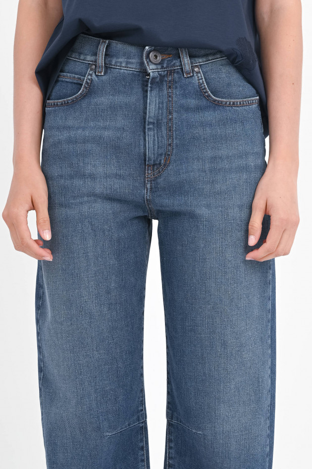 Max Mara Weekend Barrel Jeans CAPRILE in Medium Blue