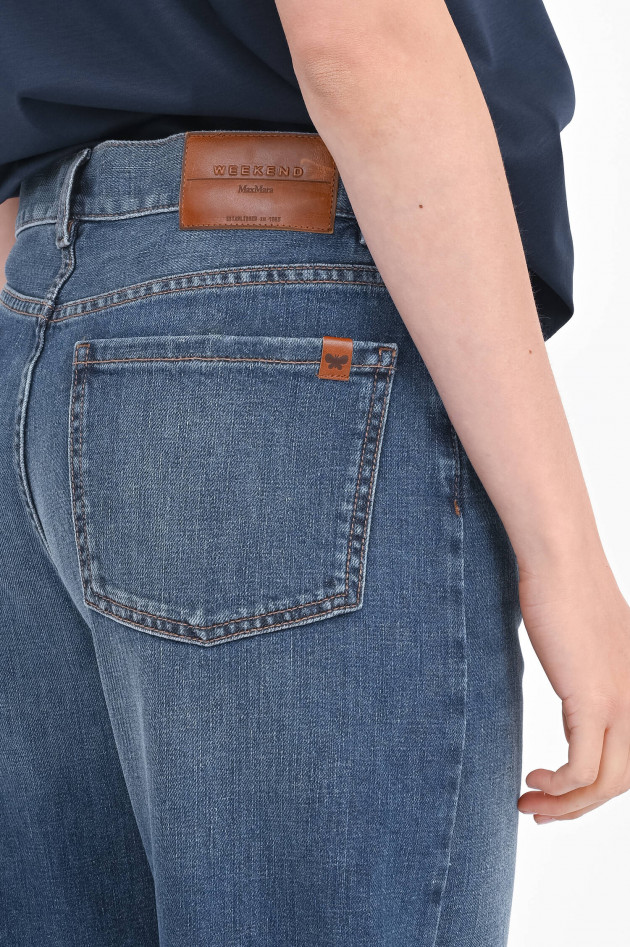 Max Mara Weekend Barrel Jeans CAPRILE in Medium Blue