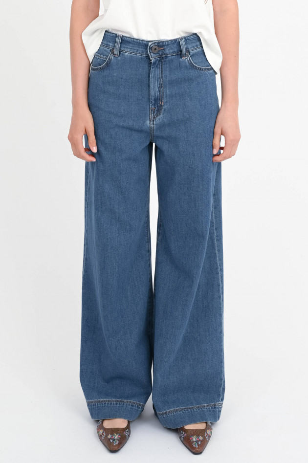 Max Mara Weekend  Jeans VEGA mit weitem Bein in Medium Blue