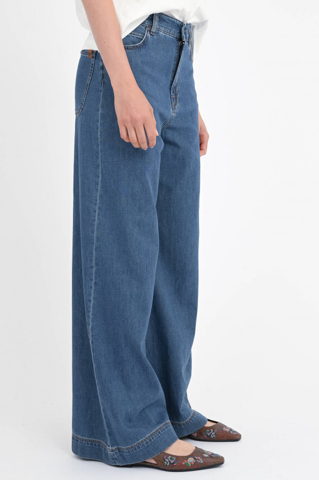 Max Mara Weekend  Jeans VEGA mit weitem Bein in Medium Blue