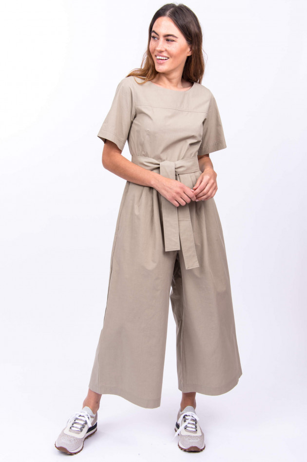 Max Mara Weekend Jumpsuit HUMOUR mit Gürtel in Sand