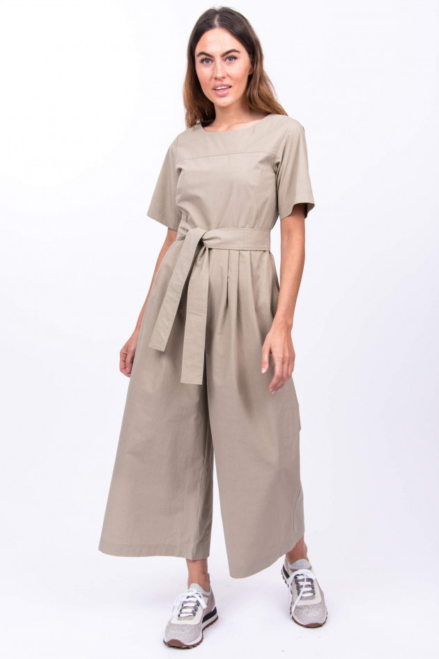 Max Mara Weekend Jumpsuit HUMOUR mit Gürtel in Sand