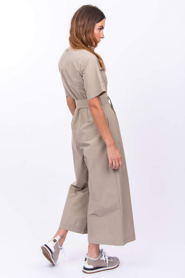 Max Mara Weekend Jumpsuit HUMOUR mit Gürtel in Sand