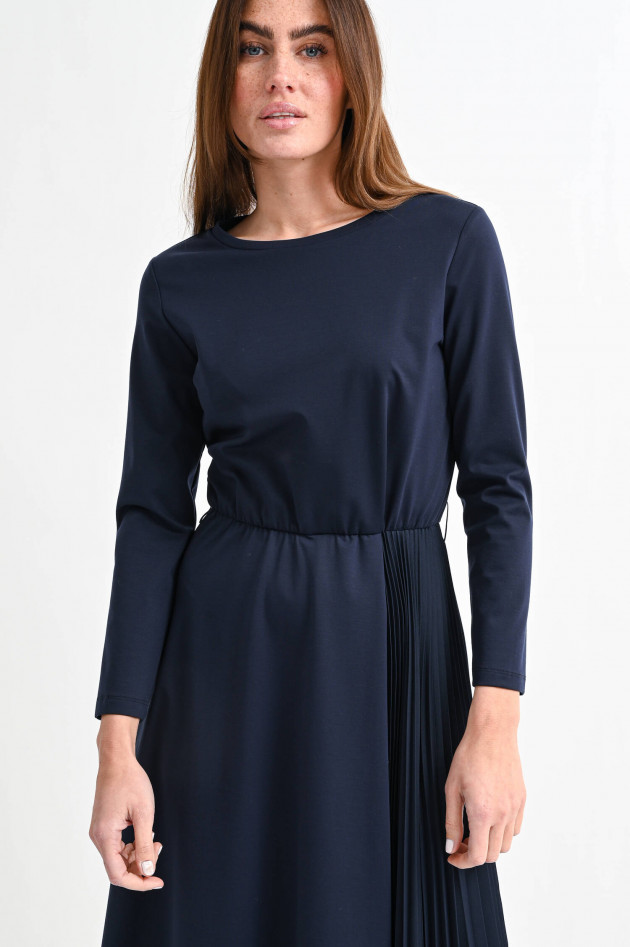 Max Mara Weekend Jerseykleid CIPRO mit Plissee-Einsatz in Midnight