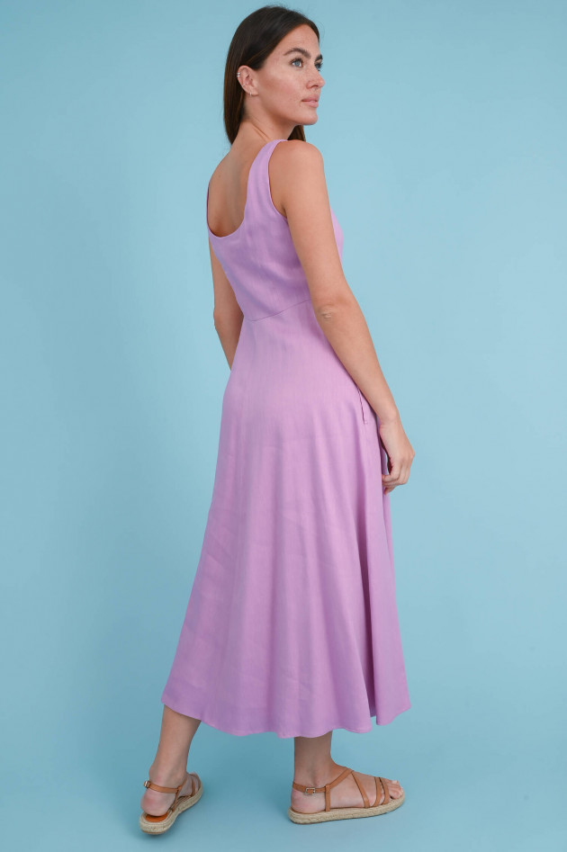 Max Mara Weekend Midi Kleid aus Naturfasern in Lila