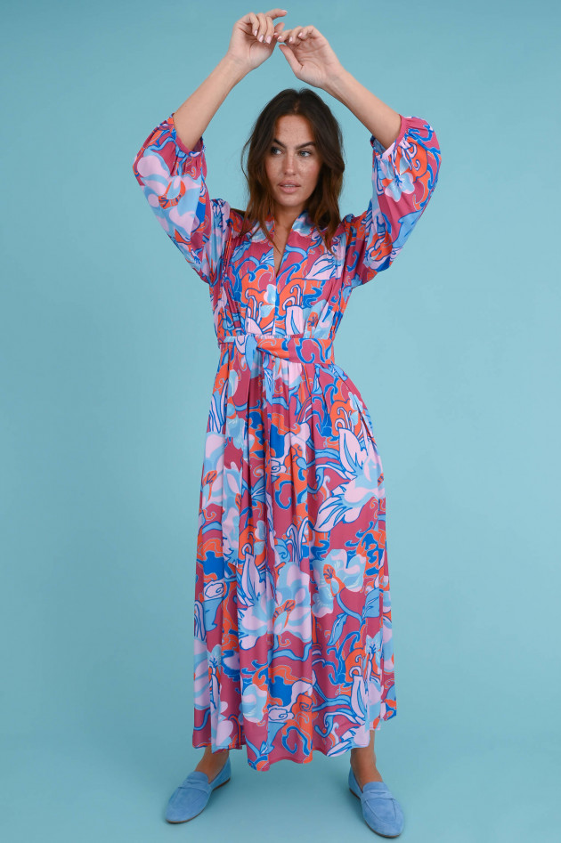 Max Mara Weekend Viskose Kleid OBLIO in Multicolor