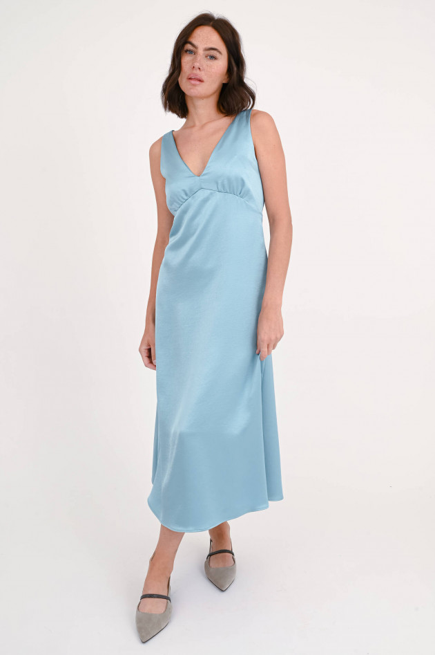 Max Mara Weekend Midi-Kleid GAMBERO mit Stoula in Türkisblau