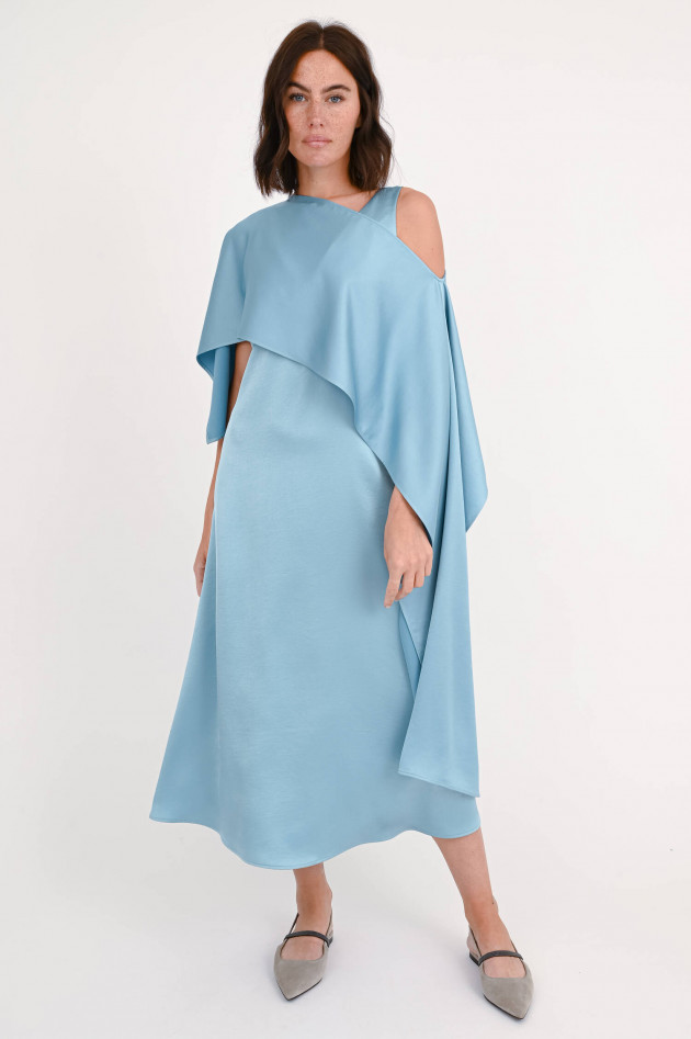 Max Mara Weekend Midi-Kleid GAMBERO mit Stoula in Türkisblau