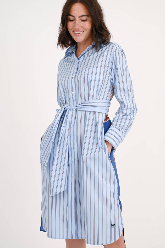 Max Mara Weekend Kleid EDIPO mit Mustermix in Hellblau/Multicolor