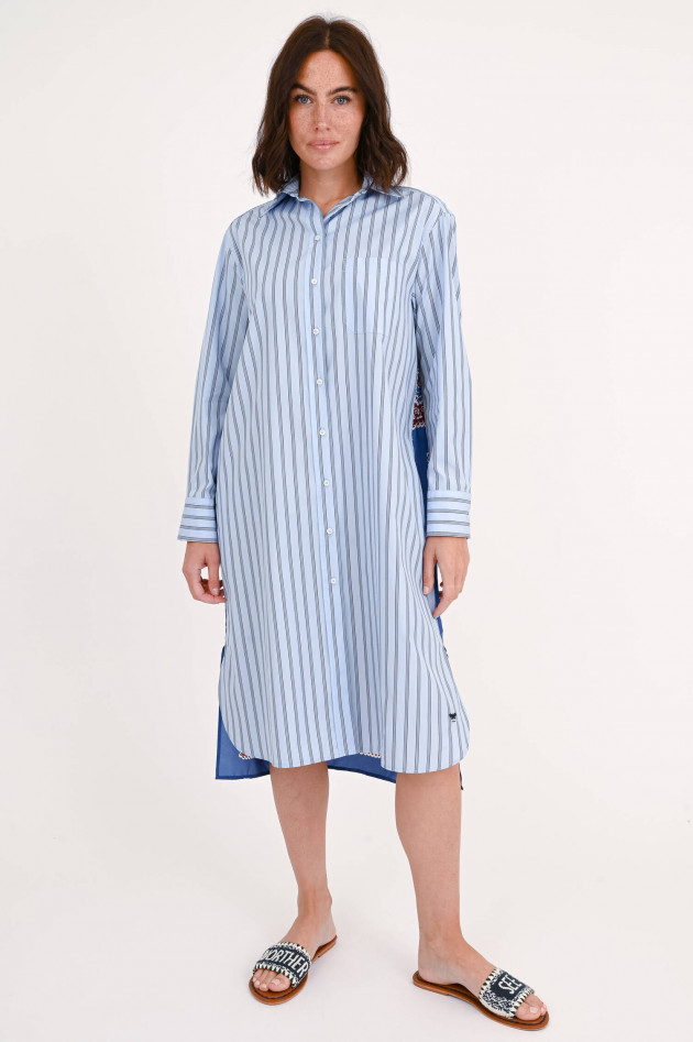Max Mara Weekend Kleid EDIPO mit Mustermix in Hellblau/Multicolor