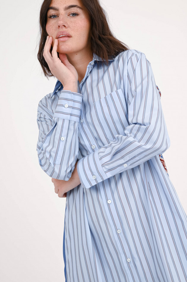Max Mara Weekend Kleid EDIPO mit Mustermix in Hellblau/Multicolor