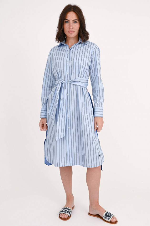 Max Mara Weekend Kleid EDIPO mit Mustermix in Hellblau/Multicolor