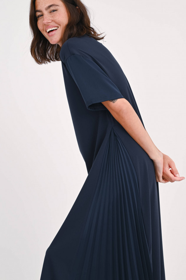 Max Mara Weekend Kleid JORDAN mit Plissee-Einsätzen in Navy