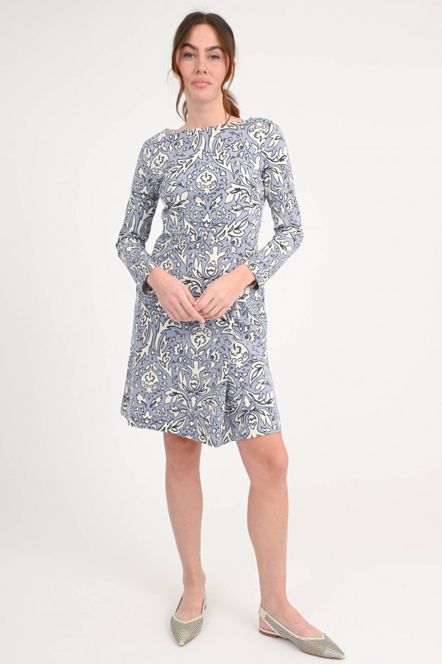 Max Mara Weekend Gemustertes Kleid RAMPUR in Flieder/Creme