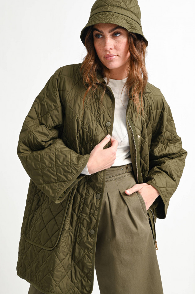 Max Mara Weekend Rautenstepp-Jacke SOCRATE in Oliv