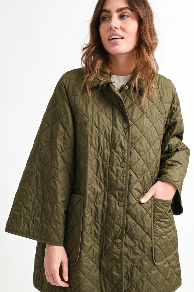 Max Mara Weekend Rautenstepp-Jacke SOCRATE in Oliv